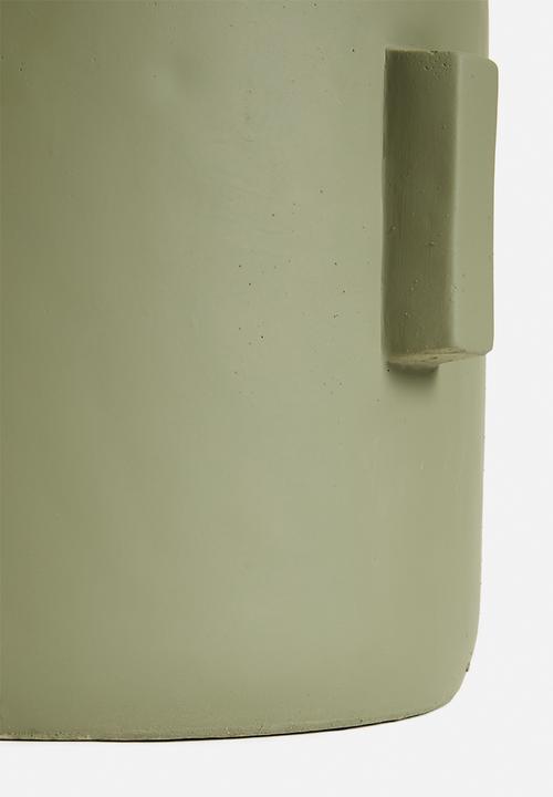 Sixth Floor - Large Concrete planter - Olive