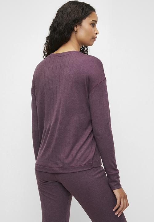 Jockey - Luxury modal long sleeve top - purple