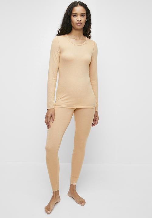Jockey - Thermalux long pants - powder beige
