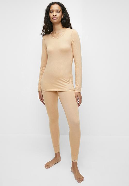 Jockey - Thermalux long sleeve top - powder beige