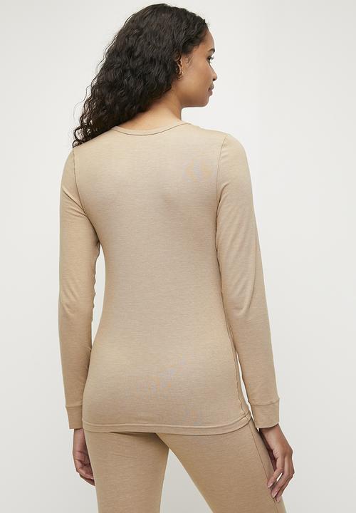 Jockey - Thermalux long sleeve top - cappuccino
