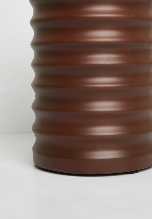 Sixth Floor - Pillar Candle Holder - brown