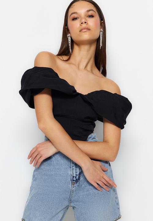 Trendyol - Carmen Collar Underwire Bustier - Schwarz