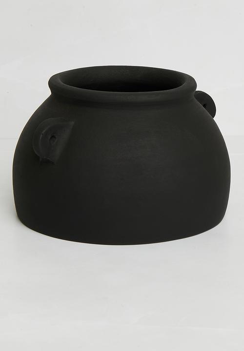 Sixth Floor - Terracotta Vase - Black