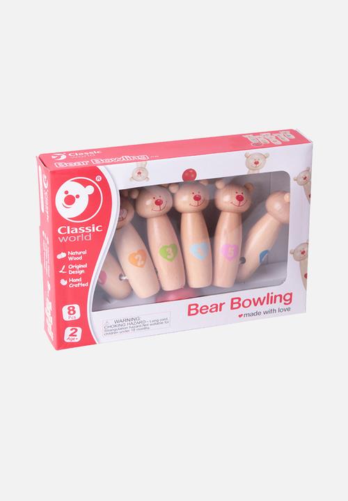 Greenbean Learning - Bear bowling game - 7pcs - multi