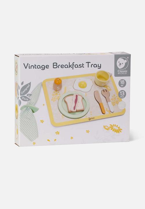 Greenbean Learning - Vintage breakfast tray - multi