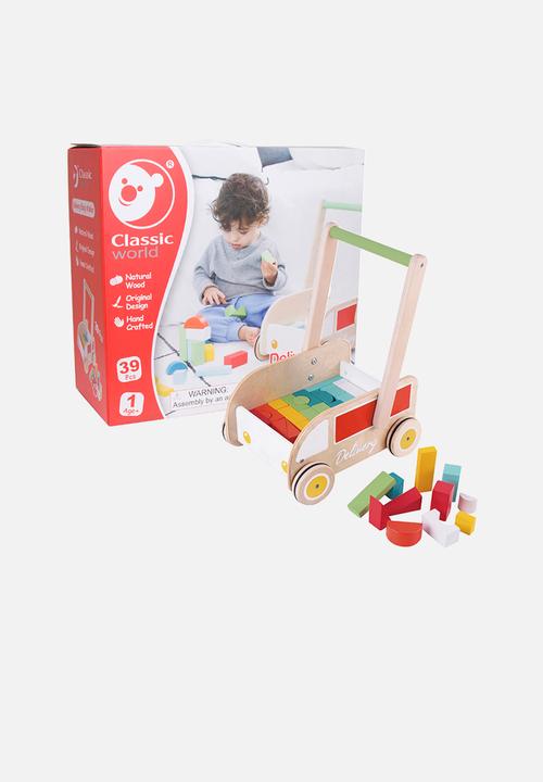Greenbean Learning - Baby walker with building blocks - multi