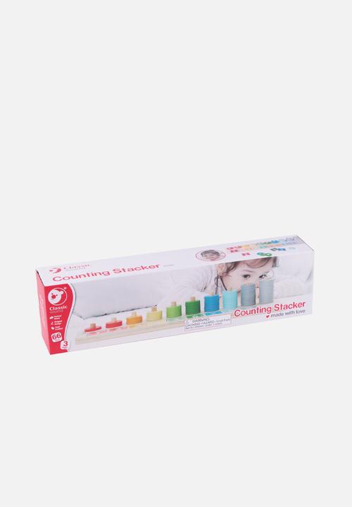 Greenbean Learning - Count & match - counting stacker - 65pcs - multi