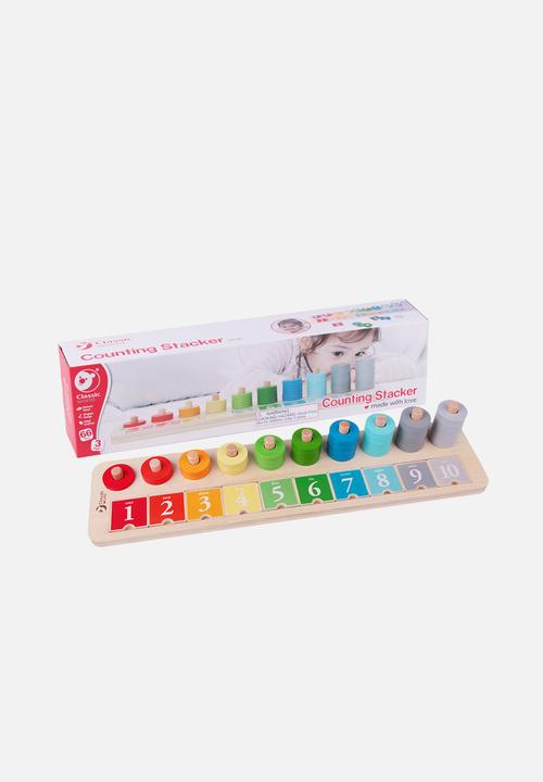 Greenbean Learning - Count & match - counting stacker - 65pcs - multi