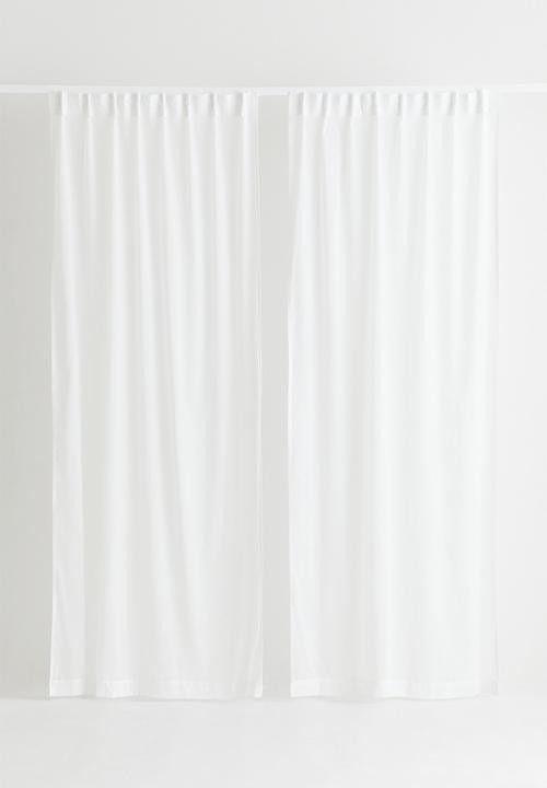 H&M - 2-Pack airy multiway curtains - white