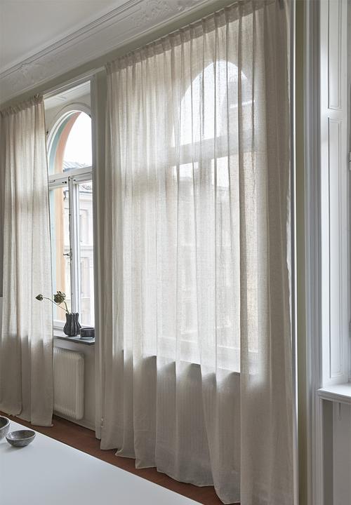 H&M - 1-Pack wide linen-blend curtain length - beige