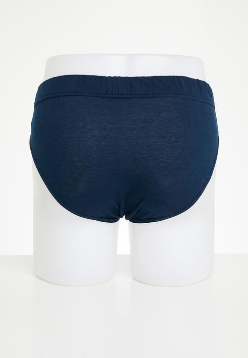 Jockey - 3 pack plain fashion brief - midnight navy/fresh coast/obsidian