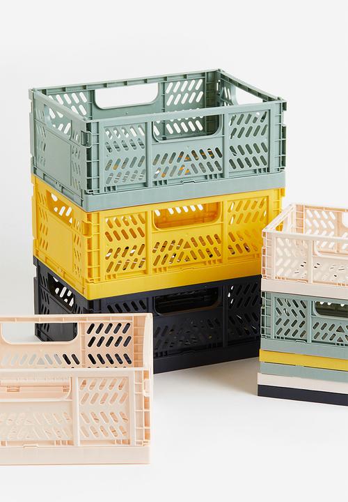 H&M - Foldable storage crate - yellow