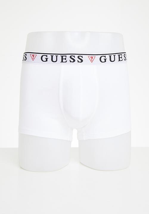 GUESS - Brian hero boxer trunk 3 pack - optic white
