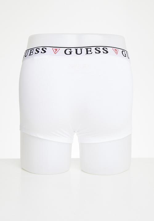 GUESS - Brian hero boxer trunk 3 pack - optic white