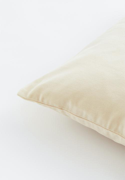 H&M - Velvet cushion cover - beige