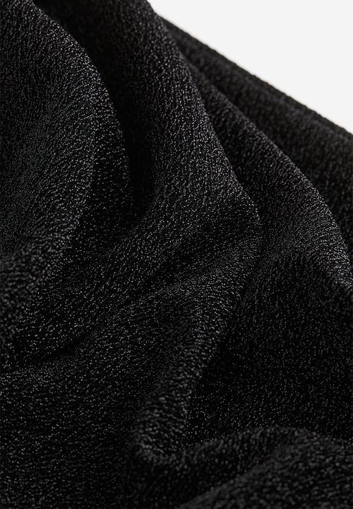 H&M - Glittery jersey dress - black