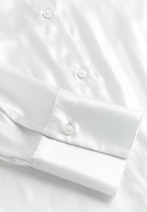 H&M - Satin shirt - white
