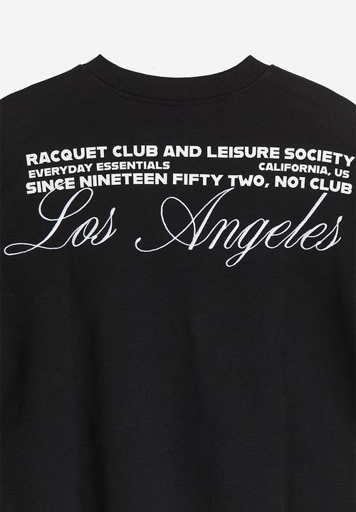 H&M - Oversized motif-detail sweatshirt - black
