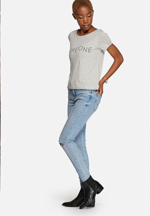 Jacqueline de Yong - Katie Cropped Print Tee