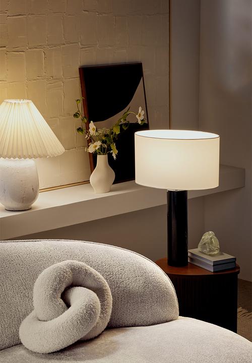 H&M - Knitted bouclé cushion - light beige