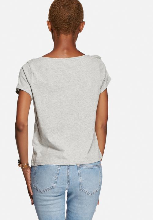Jacqueline de Yong - Katie Cropped Print Tee