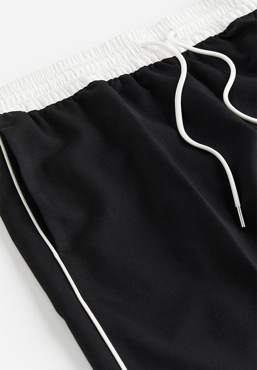 H&M - Wide pull-on trousers - black
