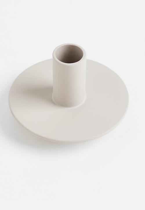 H&M - Metal candlestick - beige