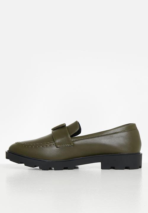 Oxford Street - Diamante loafer - olive