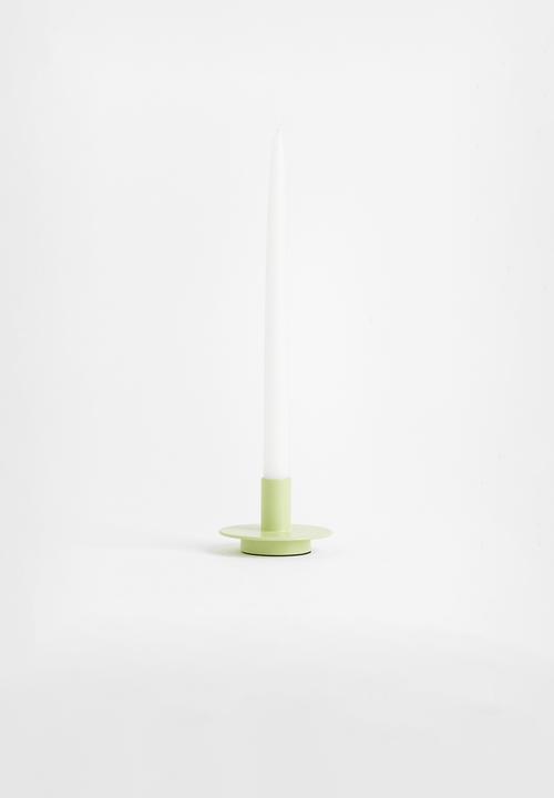 H&M - Metal candlestick - green