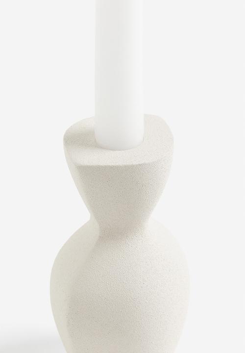 H&M - Metal candlestick - white