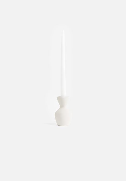 H&M - Metal candlestick - white