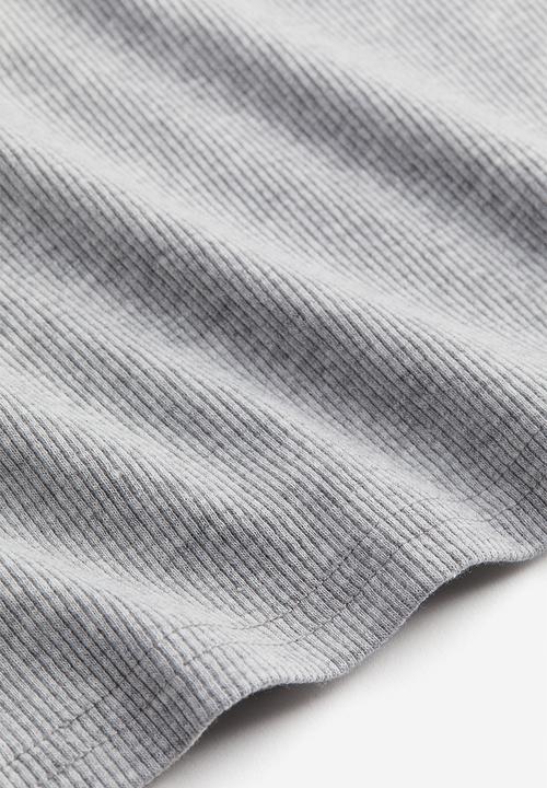 H&M - Ribbed top - grey