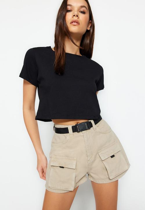 Trendyol - Cargo bermuda shorts - beige