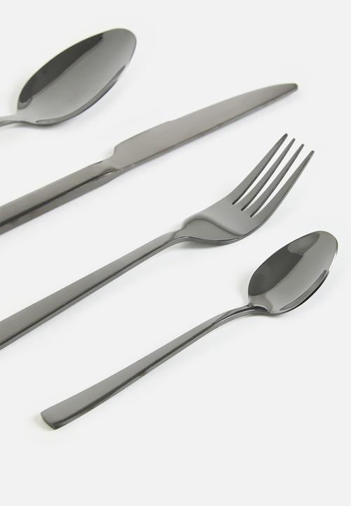 Legend - Legend Premium Cutlery set 16pce - Black
