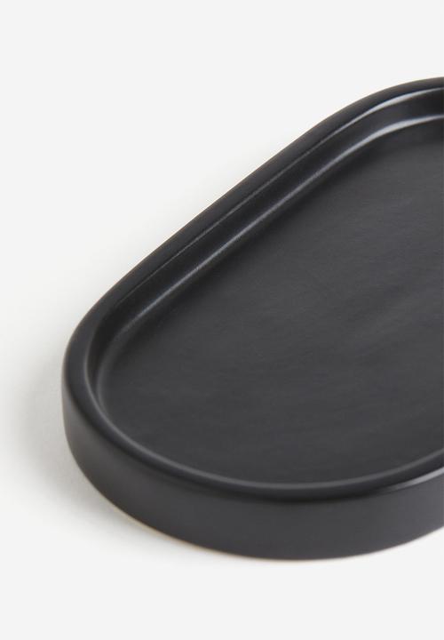 H&M - Stoneware tray - black