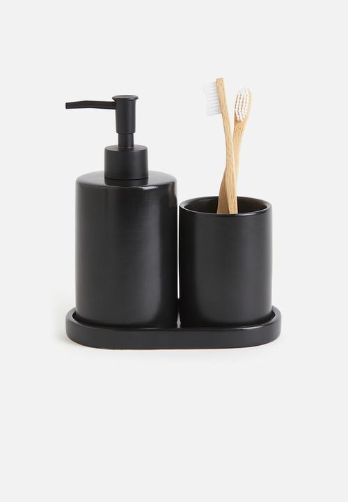 H&M - Stoneware tray - black