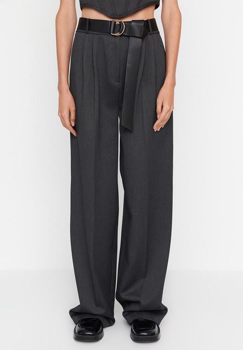 Trendyol - Woven trousers - anthracite