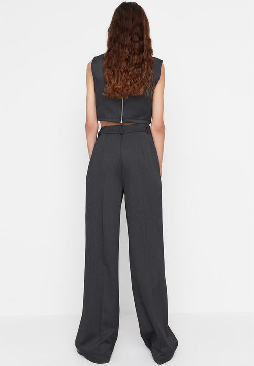 Trendyol - Woven trousers - anthracite