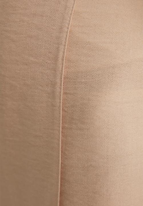 Trendyol - Beige tie detailed woven skirt - beige