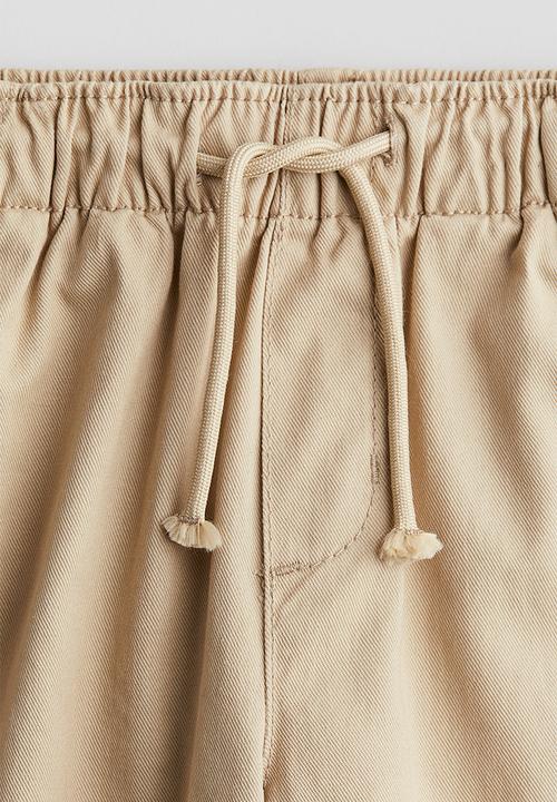 H&M - Twill joggers - beige