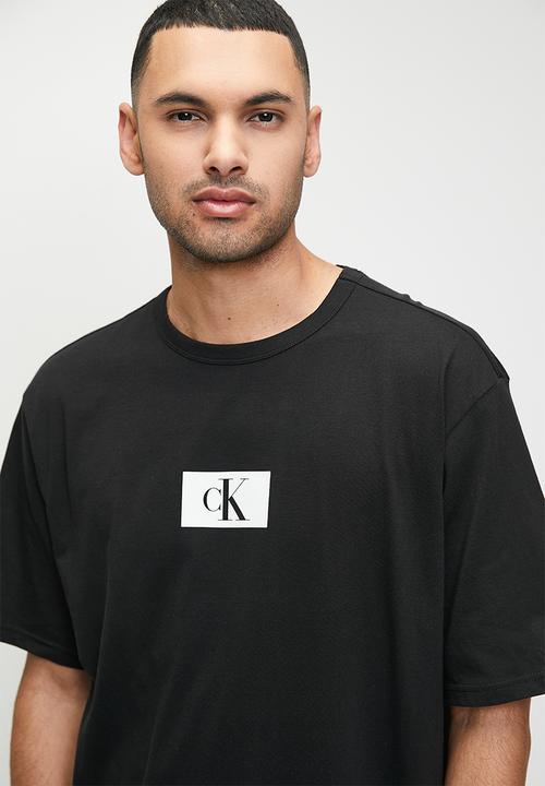 Calvin Klein - Short sleeve short set - black & White