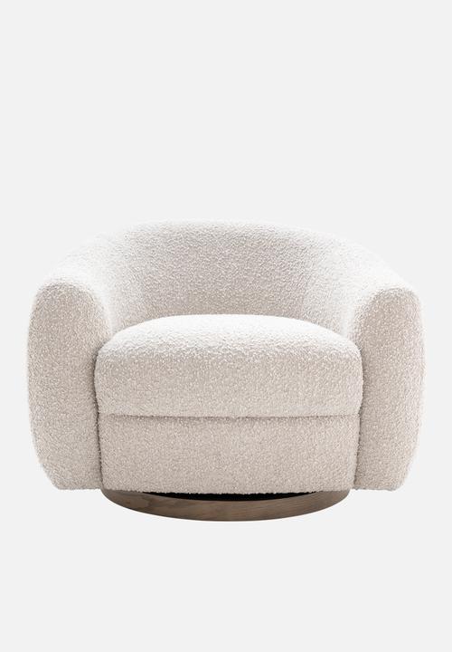 Hertex Haus - Grandeur Swivel Chair - Celine Angora