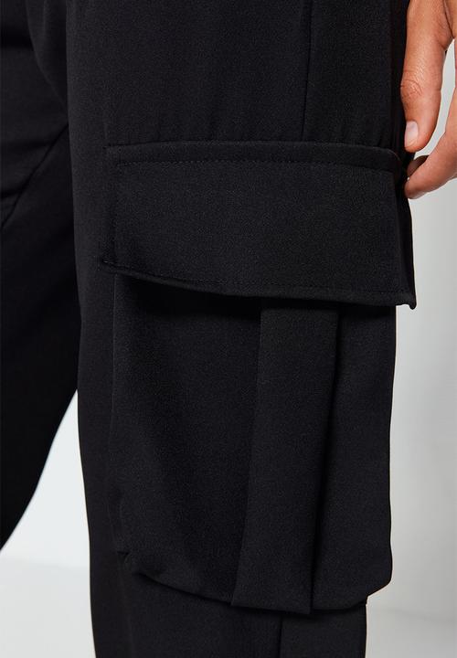 Trendyol - Woven Cargo Trousers With Pocket - Schwarz