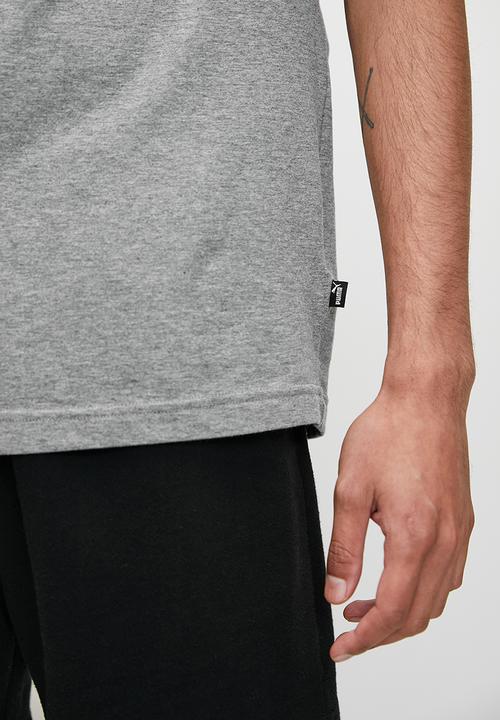 PUMA - ESS+ 2 Col Logo Tee - Gray / Wht Skies