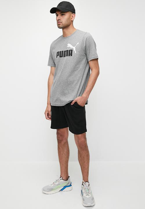PUMA - ESS+ 2 Col Logo Tee - Gray / Wht Skies