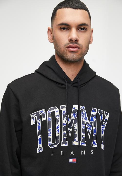 Tommy Hilfiger - Tjm reg camo new vrsty hoodie - Black