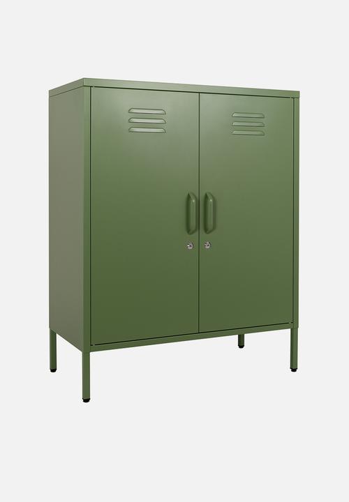 Popstrukt - Nougat Storage Cabinet - Reed Green