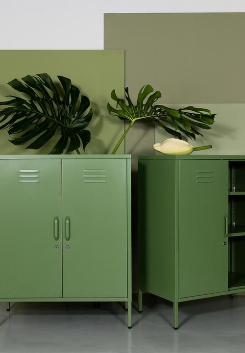 Popstrukt - Nougat Storage Cabinet - Reed Green