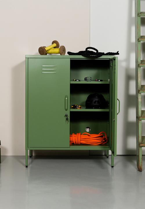 Popstrukt - Nougat Storage Cabinet - Reed Green